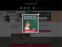 Tablet Screenshot of biuroprasowe.pl